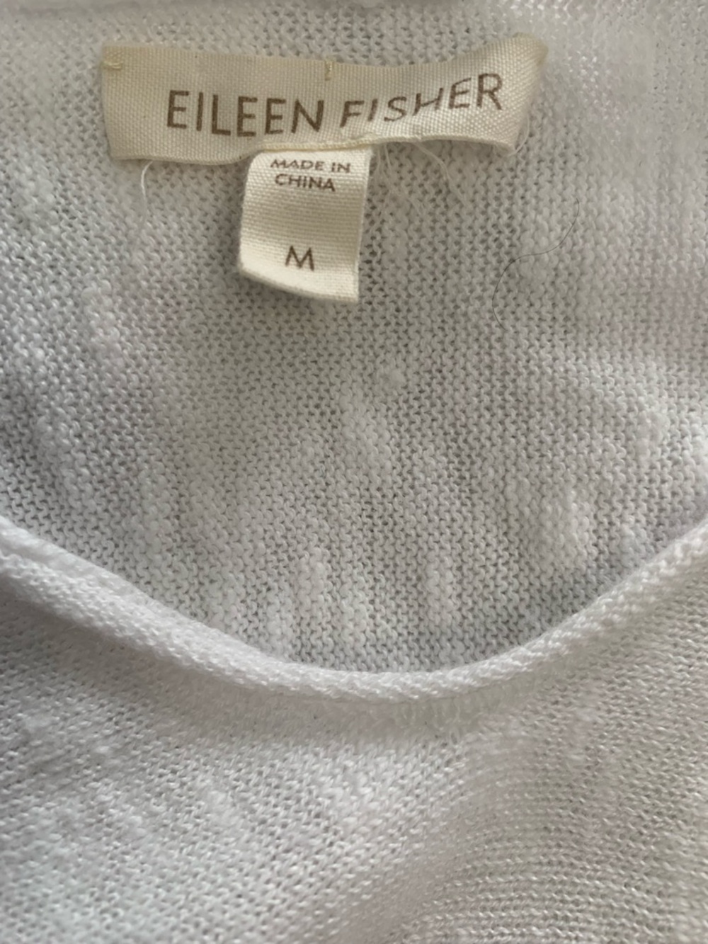 Eileen Fisher Sweater Womens L Linen Oversized Lightweight Semi Sheer Lagenlook - Picture 14 of 16